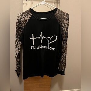 Faith • Hope • Love sheer long sleeve